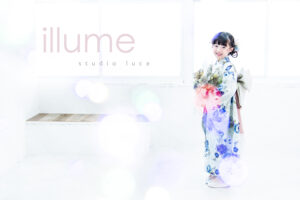 七五三の7歳女の子のスタジオカット